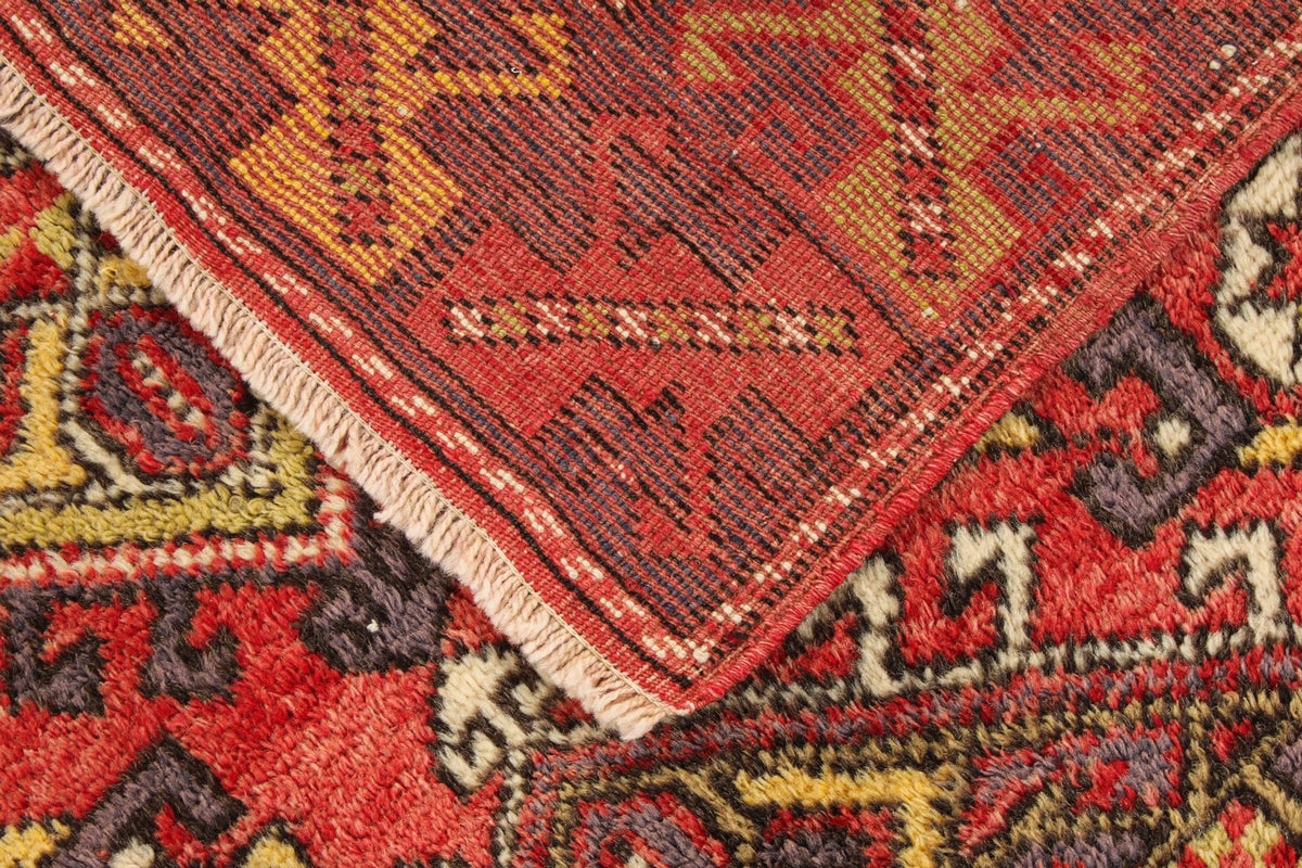 4x6 Red and Purple Kazak Tribal Rug