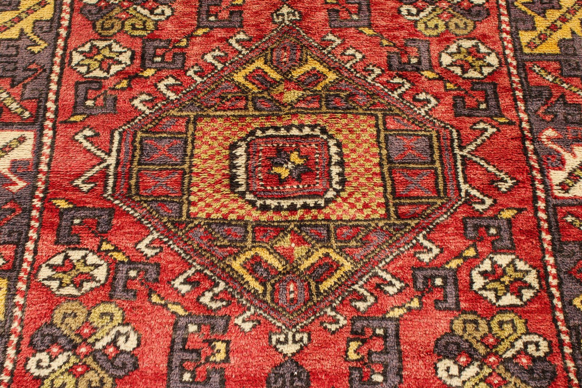 4x6 Red and Purple Kazak Tribal Rug