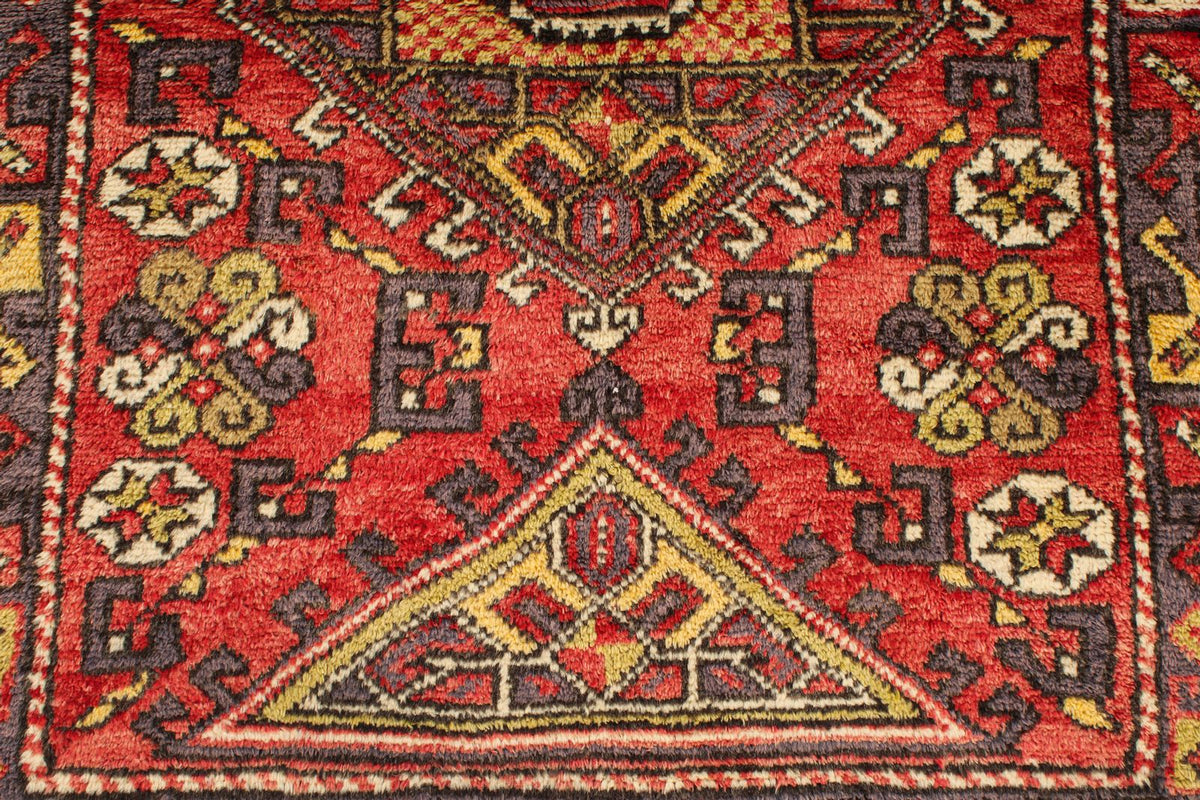 4x6 Red and Purple Kazak Tribal Rug