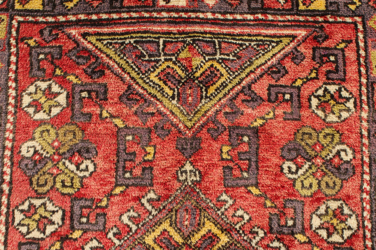 4x6 Red and Purple Kazak Tribal Rug