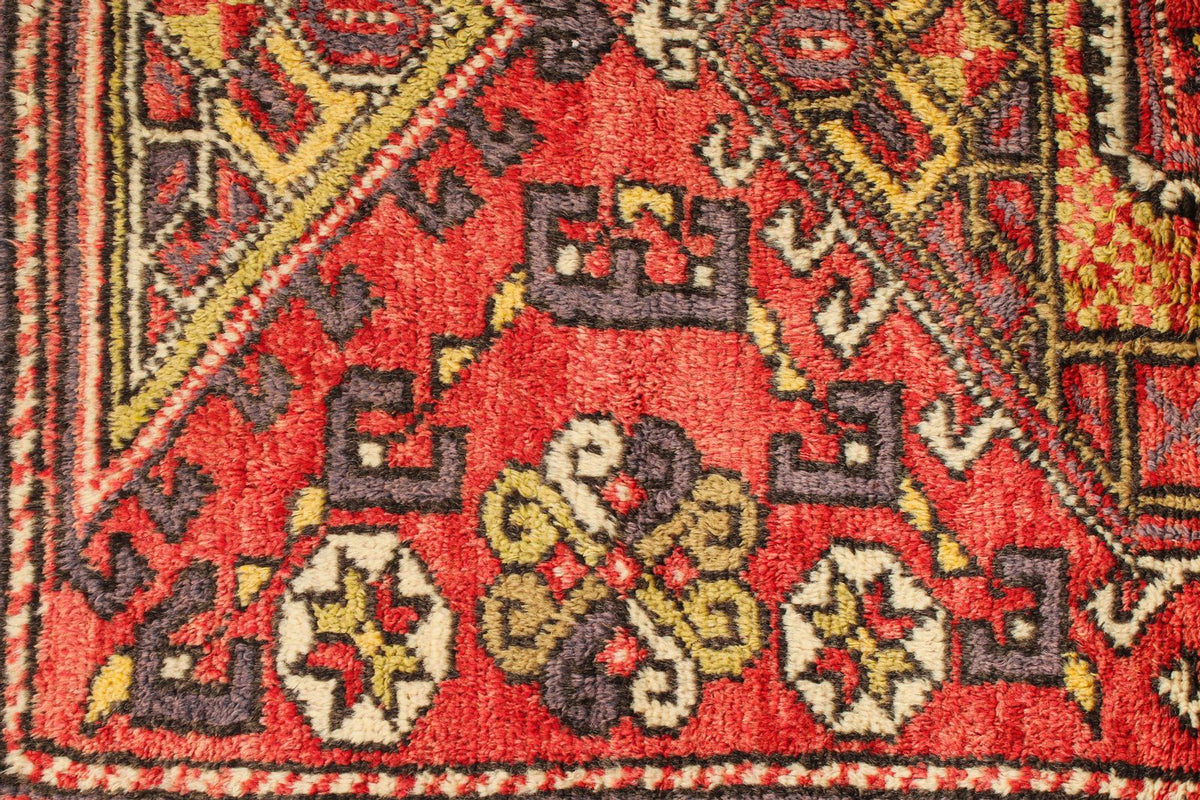 4x6 Red and Purple Kazak Tribal Rug