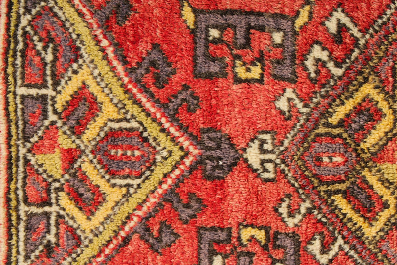 4x6 Red and Purple Kazak Tribal Rug