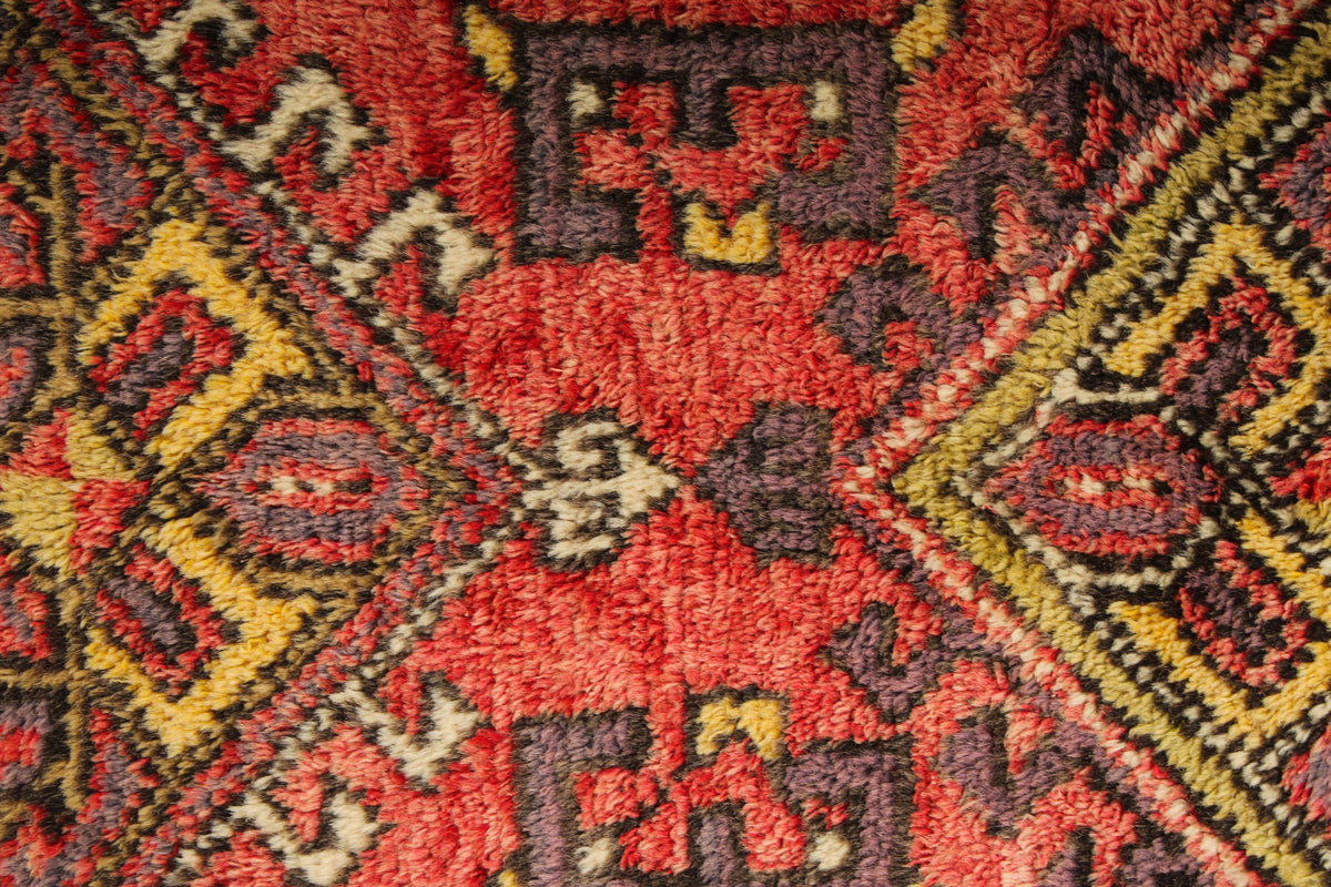 4x6 Red and Purple Kazak Tribal Rug