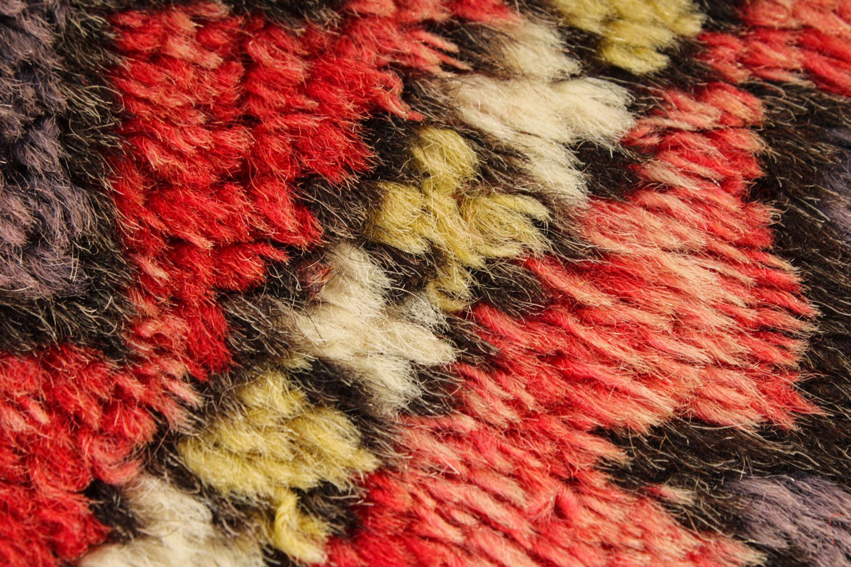 4x6 Red and Purple Kazak Tribal Rug