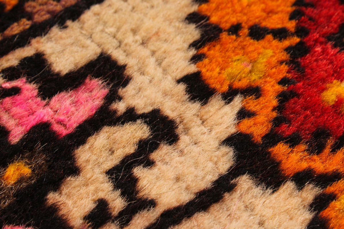 4x6 Red and Ivory Turkish Tribal Rug