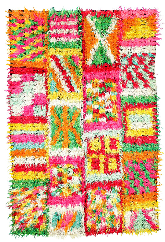 6x9 Multicolor Turkish Tribal Rug