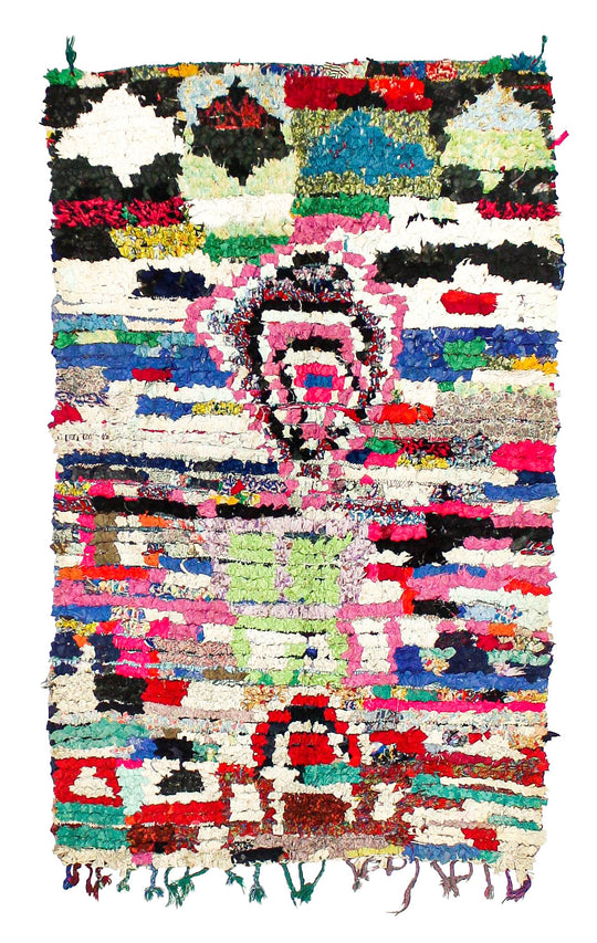 Vintage Handmade 4x7 Multicolor Anatolian Turkish Traditional Distressed Area Rug