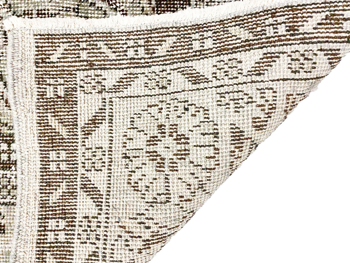 6x10 Gray and Brown Turkish Overdyed Rug