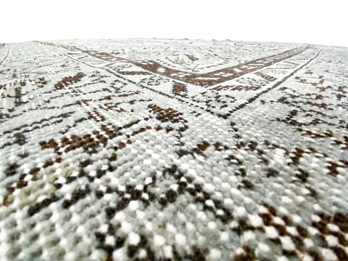 6x10 Gray and Brown Turkish Overdyed Rug