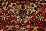 5x7 Red and Navy Turkish Oushak Rug