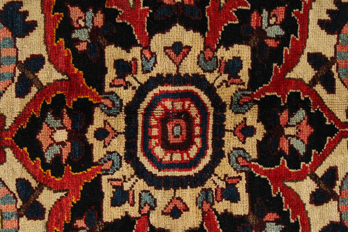 5x7 Red and Navy Turkish Oushak Rug