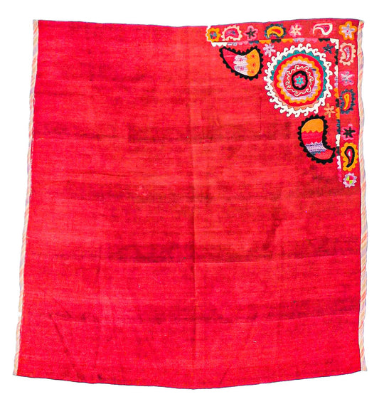 5x5 Red and Pink Turkish Tribal Rug