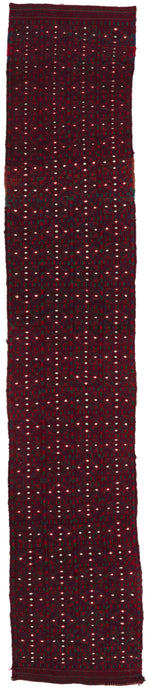 Vintage Handmade 2x10 Red Bahtiyari persian Rug
