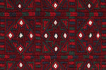 Vintage Handmade 2x10 Red Bahtiyari persian Rug