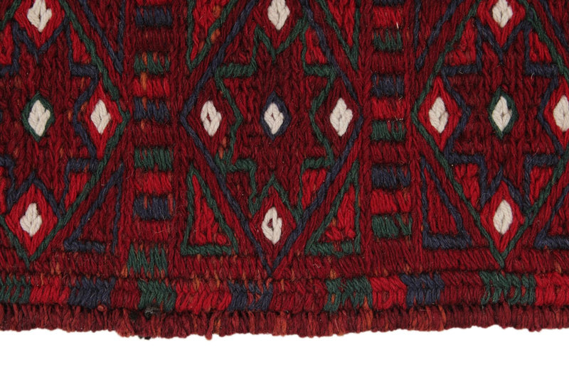 Vintage Handmade 2x10 Red Bahtiyari persian Rug