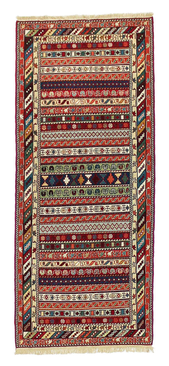 3x6 Multicolor Turkish Patchwork Rug