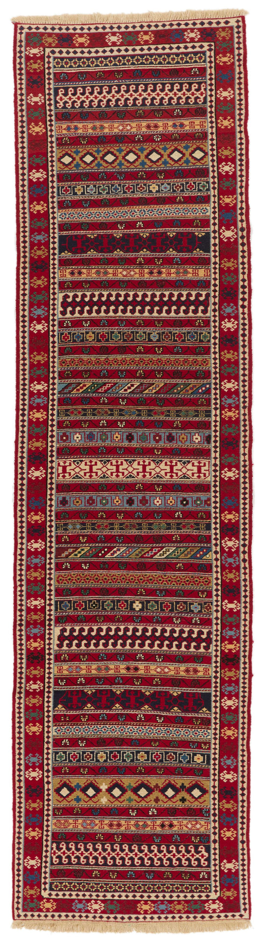 3x10 Multicolor Turkish Patchwork Runner