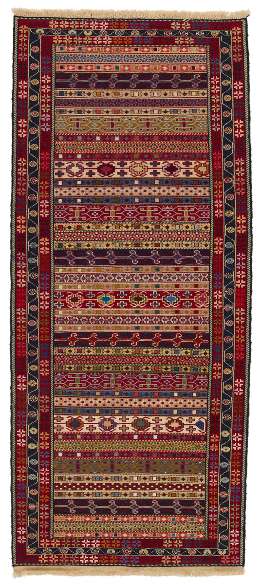 3x7 Multicolor Turkish Patchwork Runner