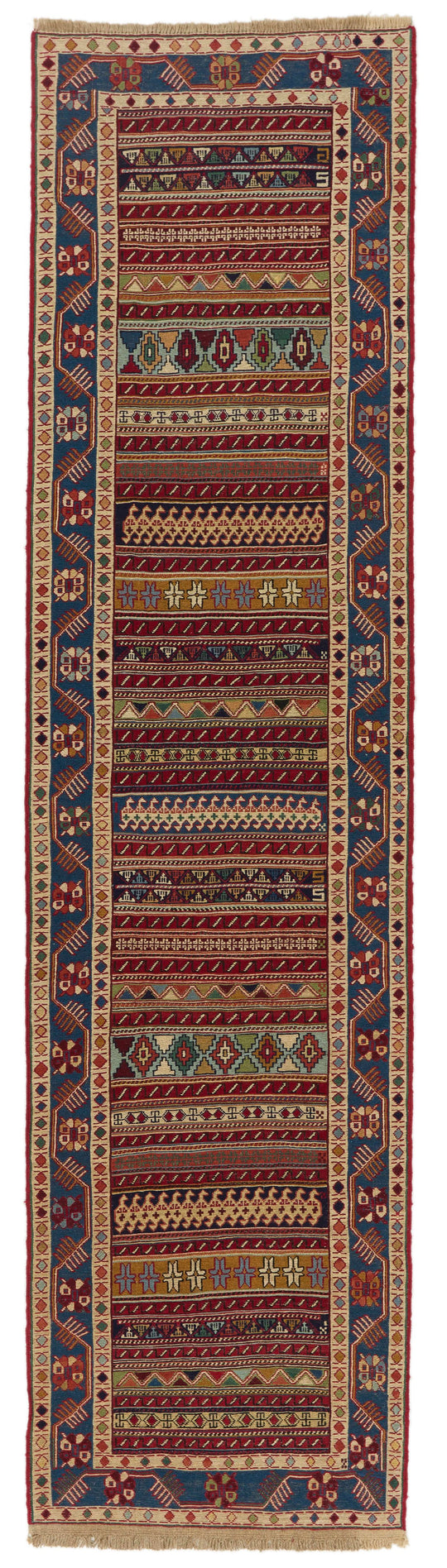 3x10 Multicolor Turkish Patchwork Runner