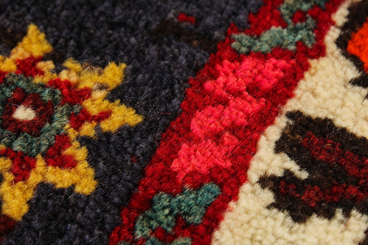 4x6 Red and Navy Turkish Tribal Rug