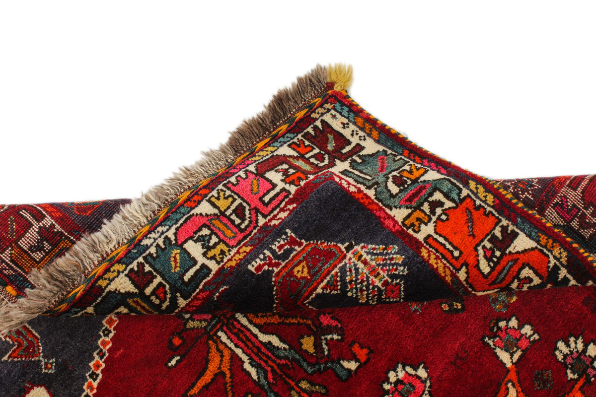 4x6 Red and Navy Turkish Tribal Rug
