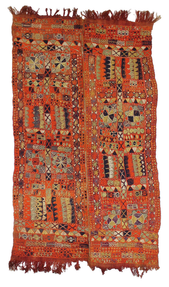 5x8 Multicolor Turkish Tribal Rug