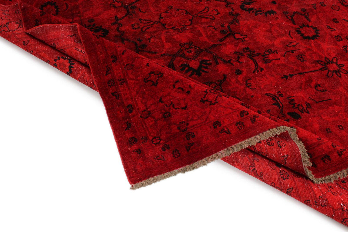 8x9 Red Turkish Overdyed Rug