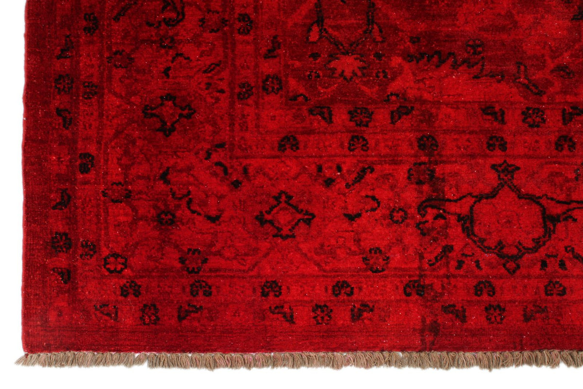 8x9 Red Turkish Overdyed Rug