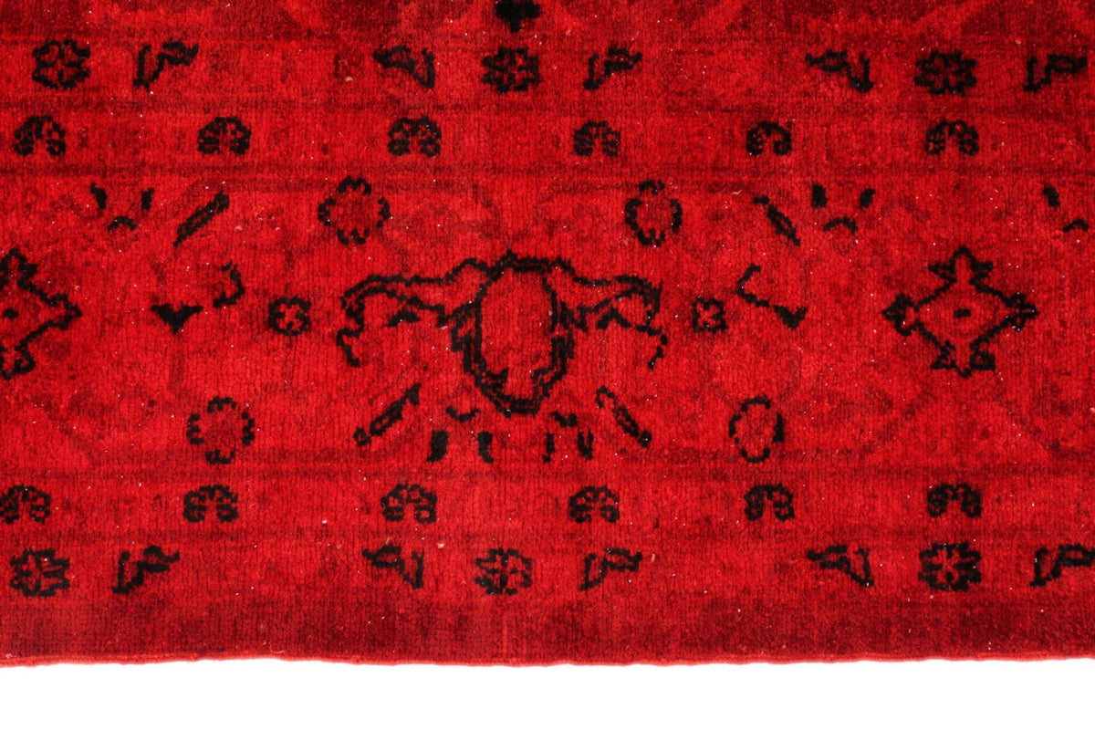 8x9 Red Turkish Overdyed Rug