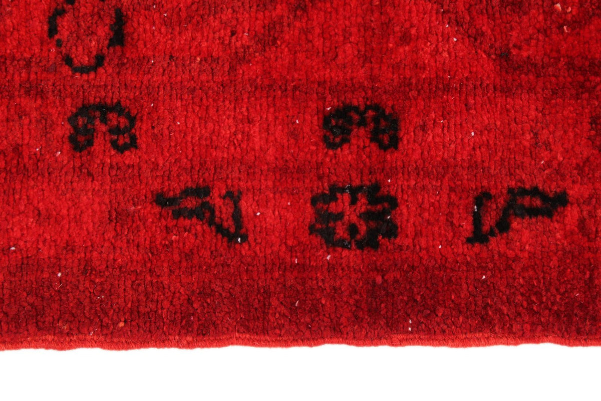 8x9 Red Turkish Overdyed Rug