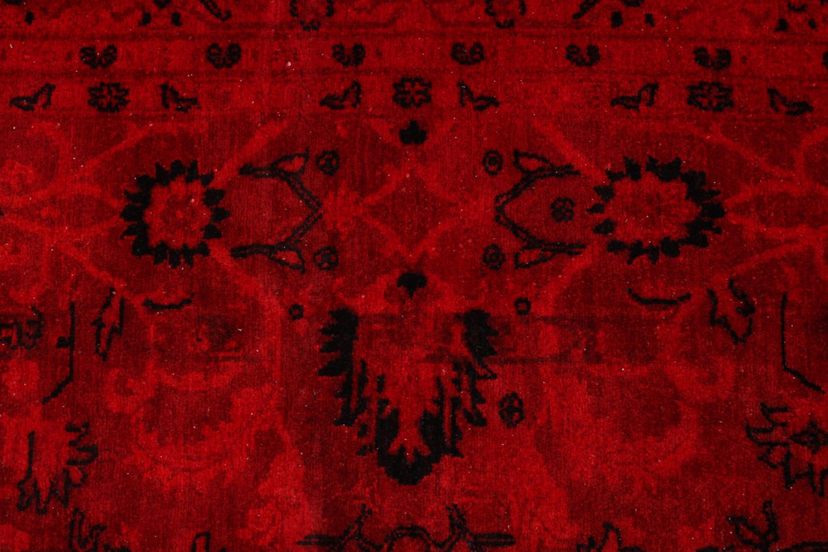 8x9 Red Turkish Overdyed Rug