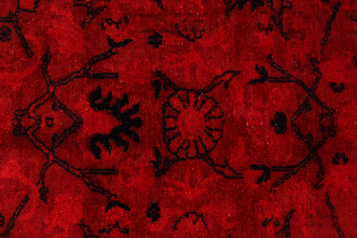 8x9 Red Turkish Overdyed Rug