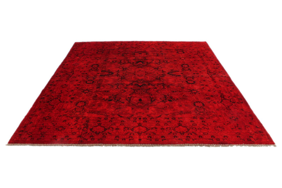 8x9 Red Turkish Overdyed Rug