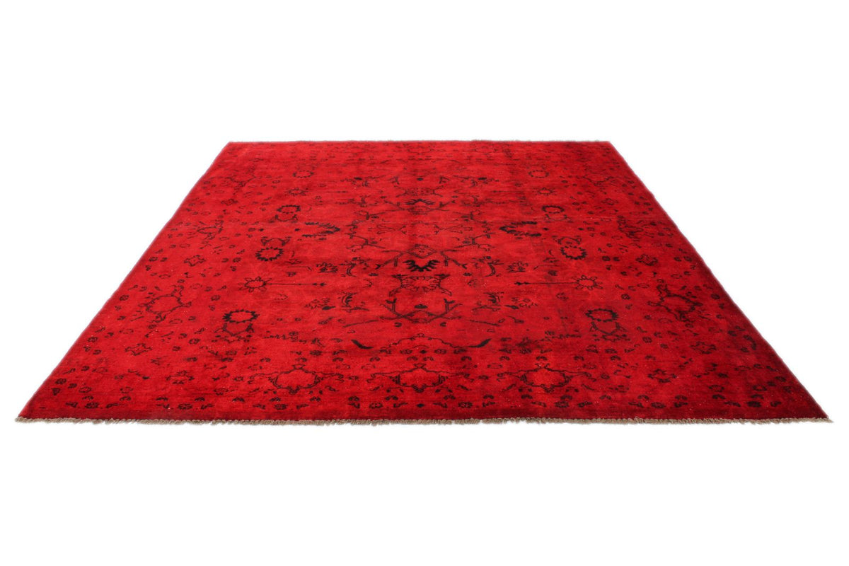 8x9 Red Turkish Overdyed Rug