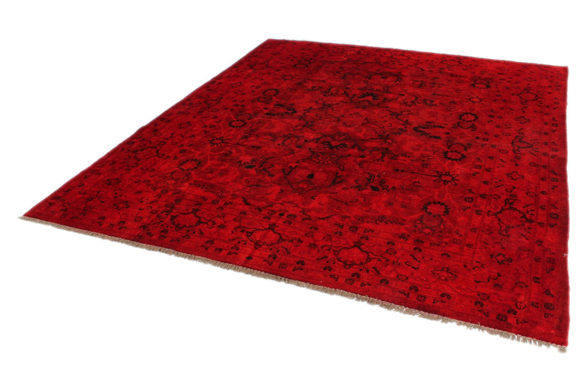 8x9 Red Turkish Overdyed Rug