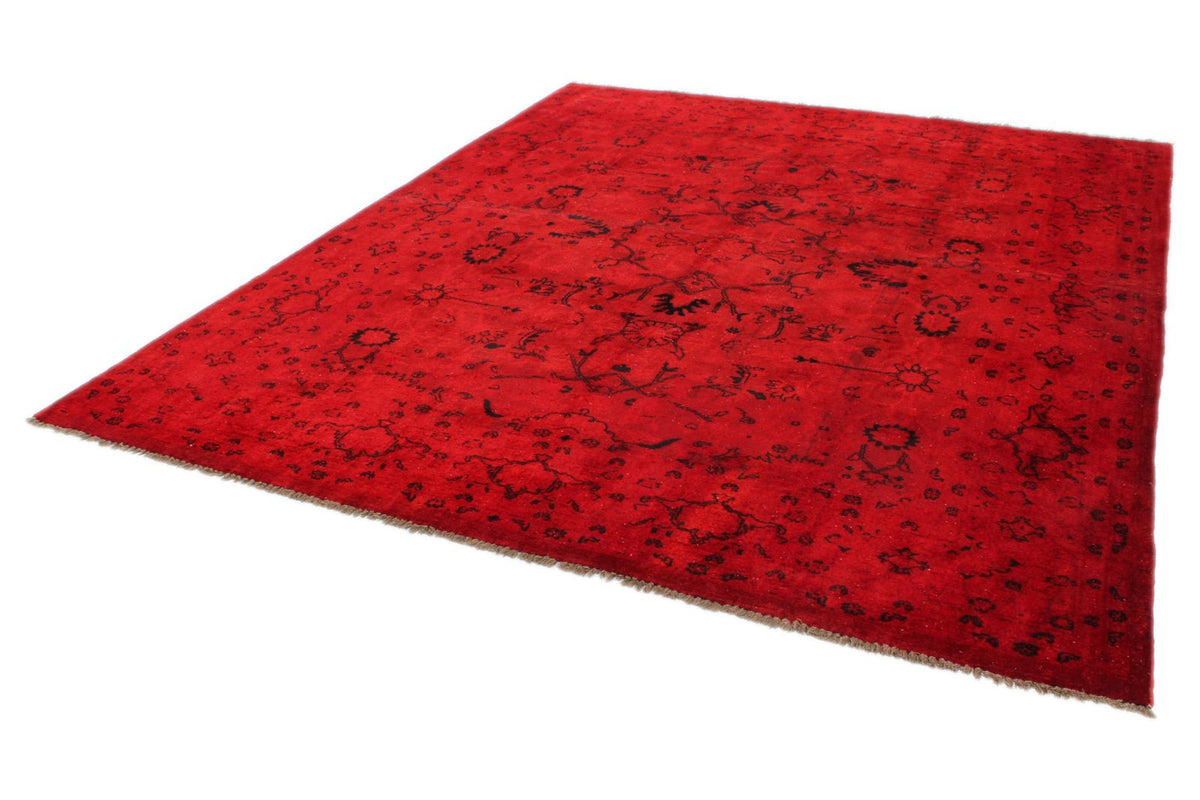 8x9 Red Turkish Overdyed Rug