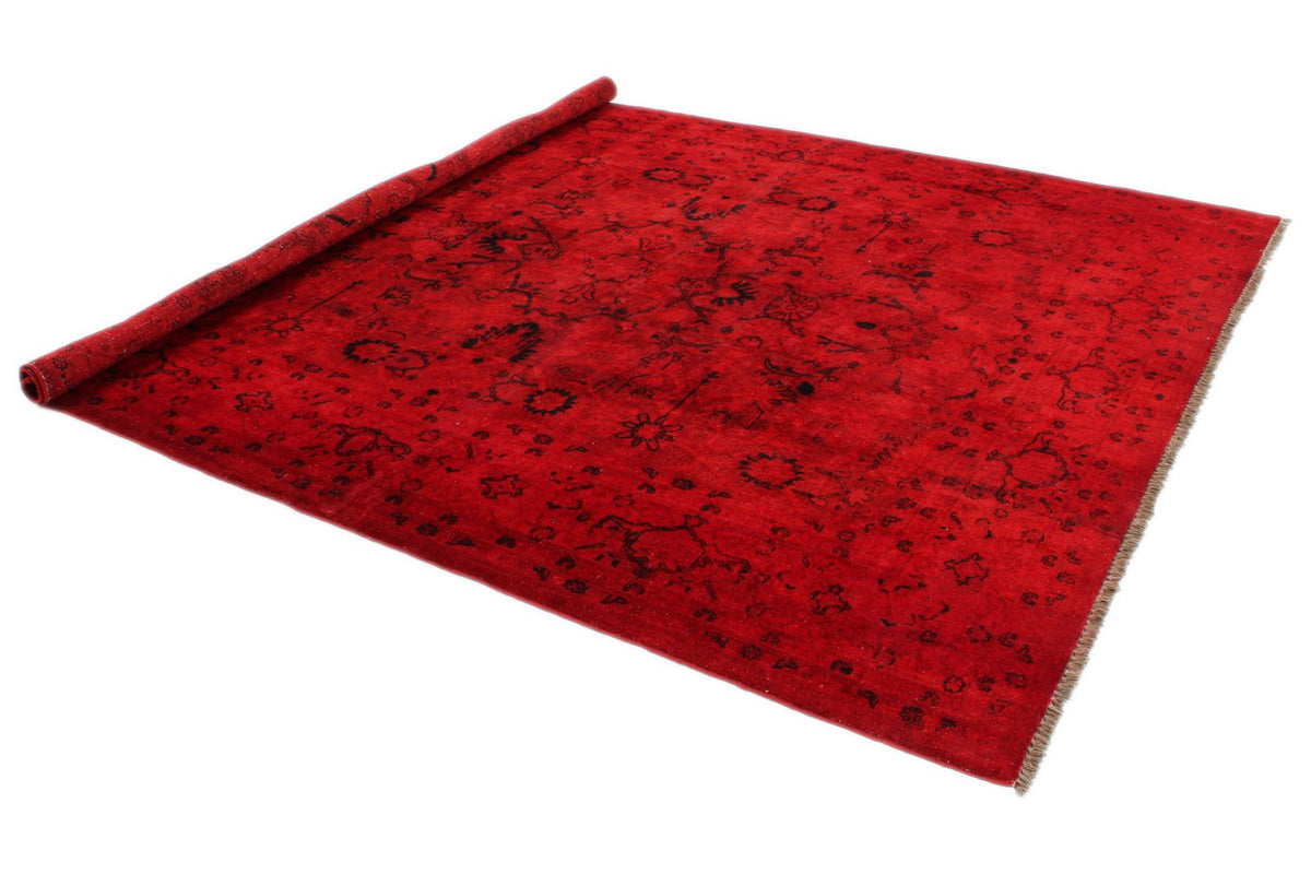 8x9 Red Turkish Overdyed Rug