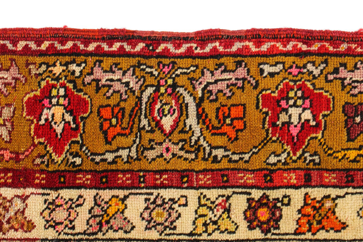 5x7 Red and Gold Turkish Tribal Rug