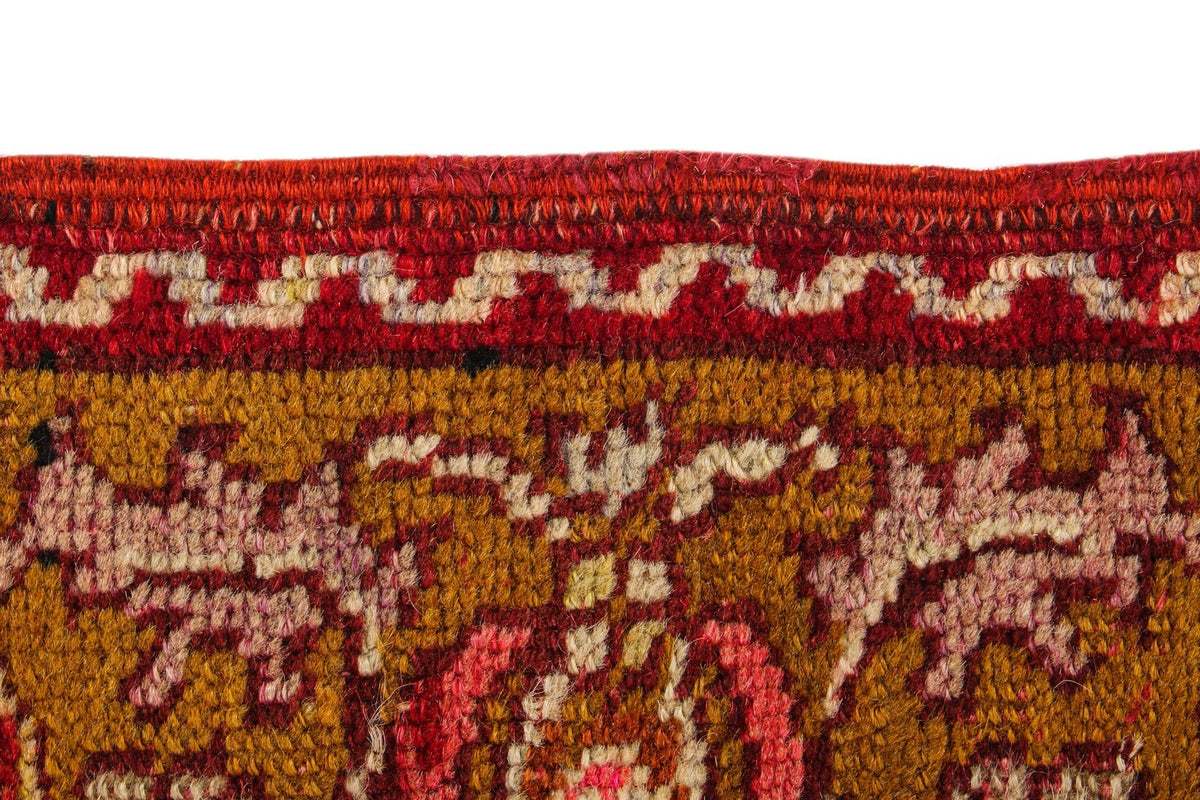 5x7 Red and Gold Turkish Tribal Rug