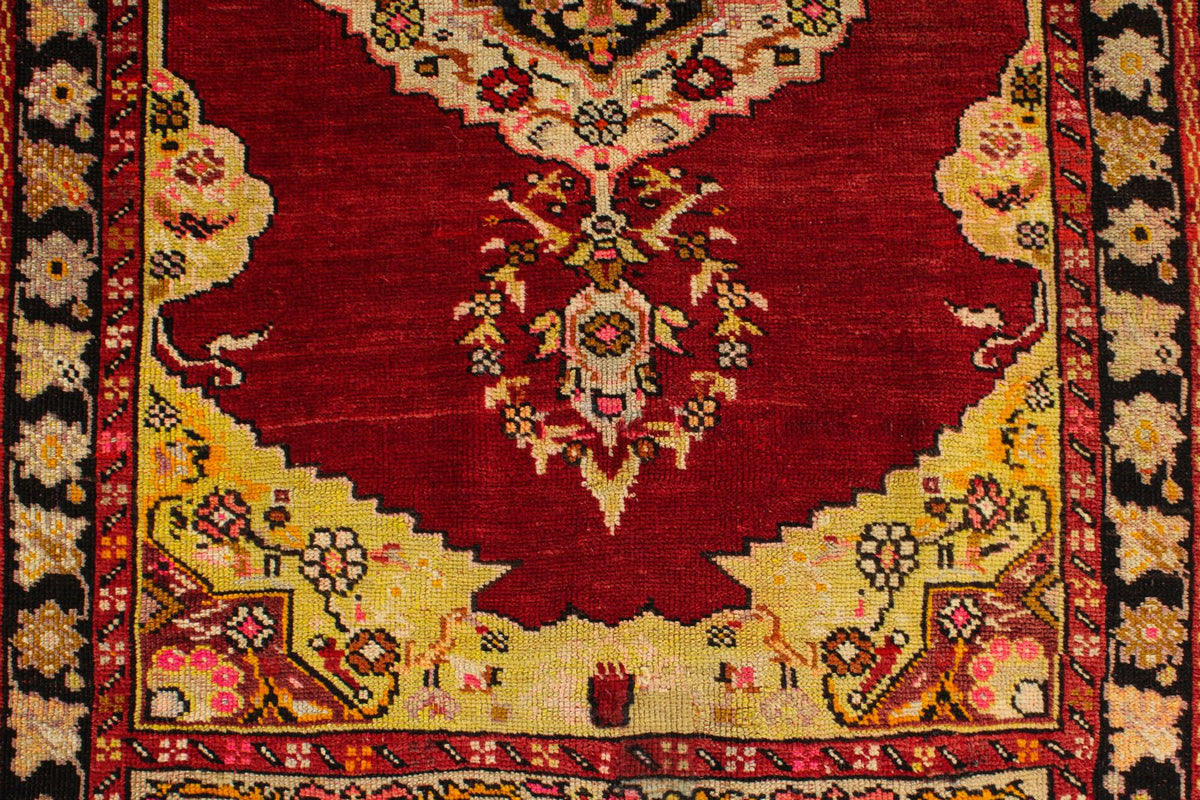 5x7 Red and Gold Turkish Tribal Rug