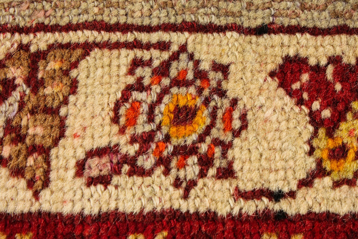 5x7 Red and Gold Turkish Tribal Rug