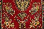 5x8 Red and Navy Persian rug
