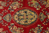 5x8 Red and Navy Persian rug