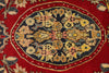 5x8 Red and Navy Persian rug