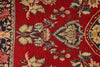 5x8 Red and Navy Persian rug