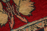 5x8 Red and Navy Persian rug