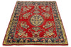 5x8 Red and Navy Persian rug