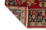 5x8 Red and Navy Persian rug