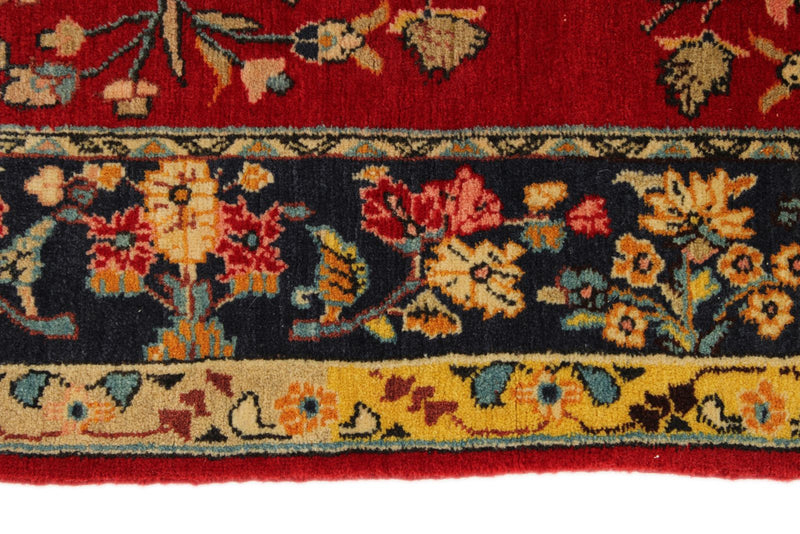 5x8 Red and Navy Persian rug