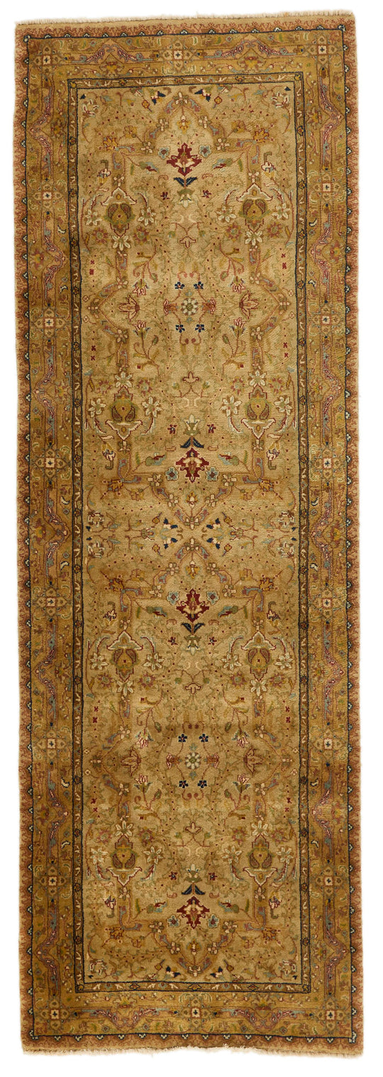 3x8 Beige and Ivory Persian Traditional Runner